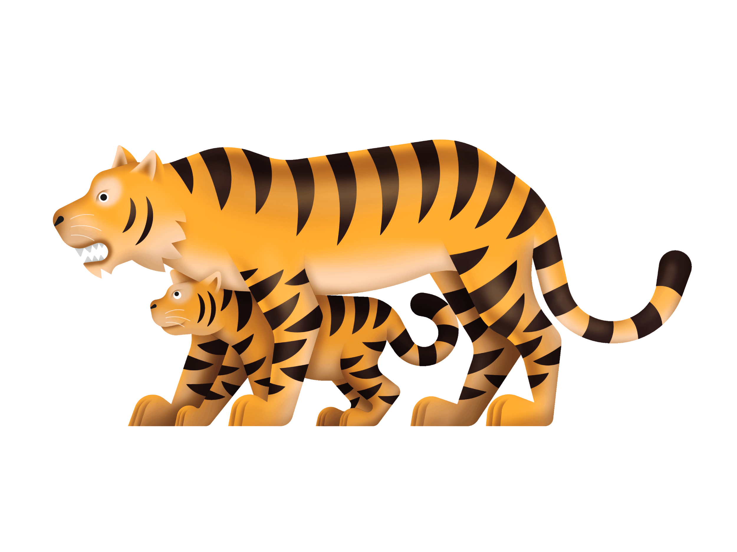 illustration of tiger