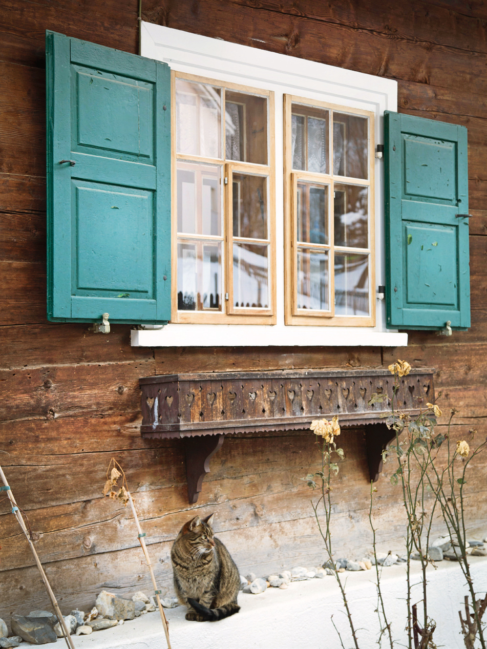 Fenster eines Haus in Cortens