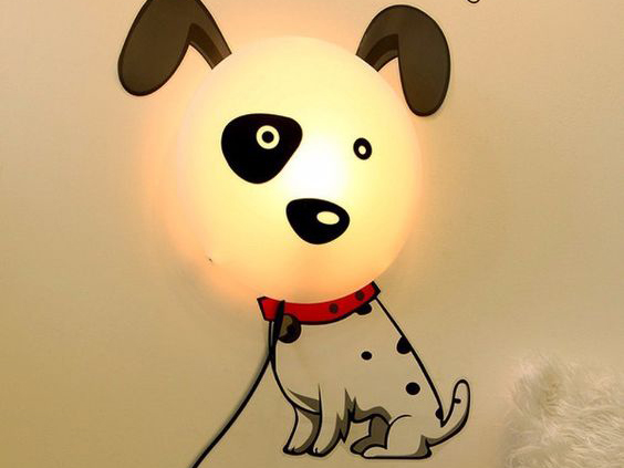 Lampe im Hunddesign