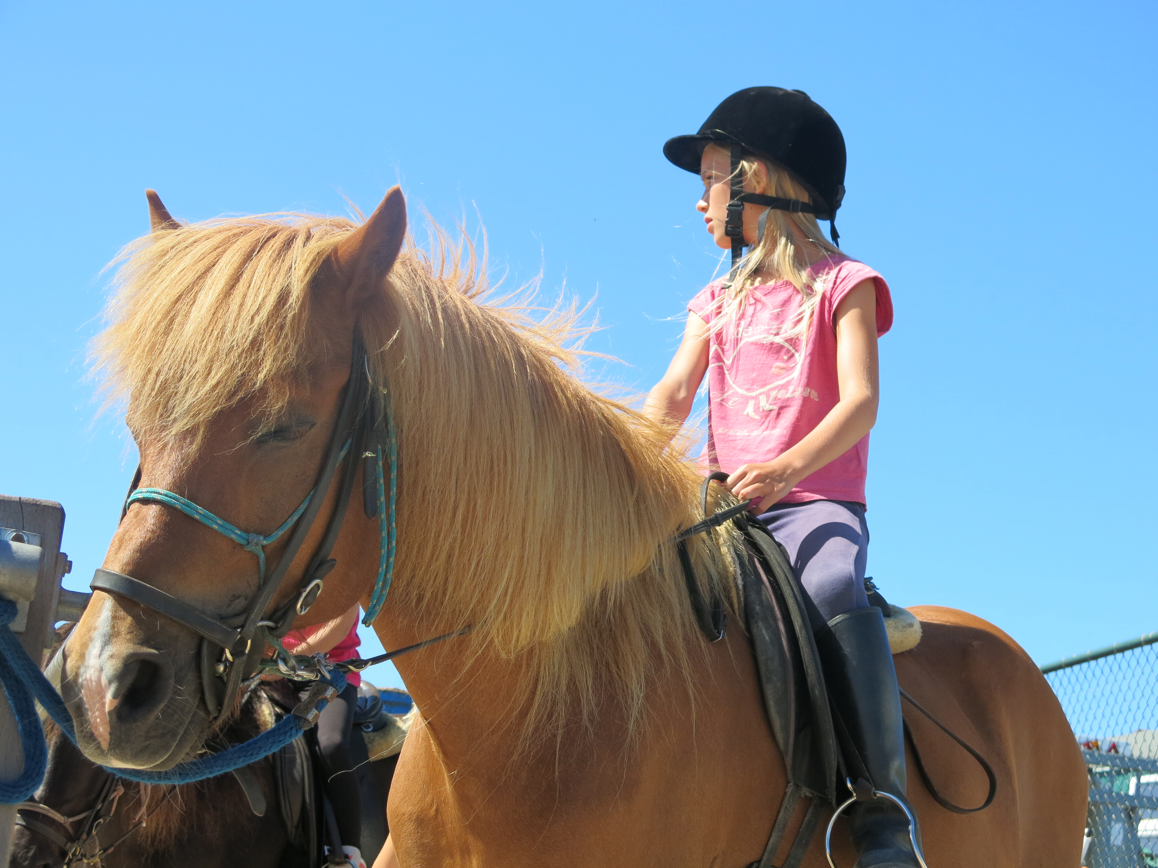 Mädchen auf dem Pferd