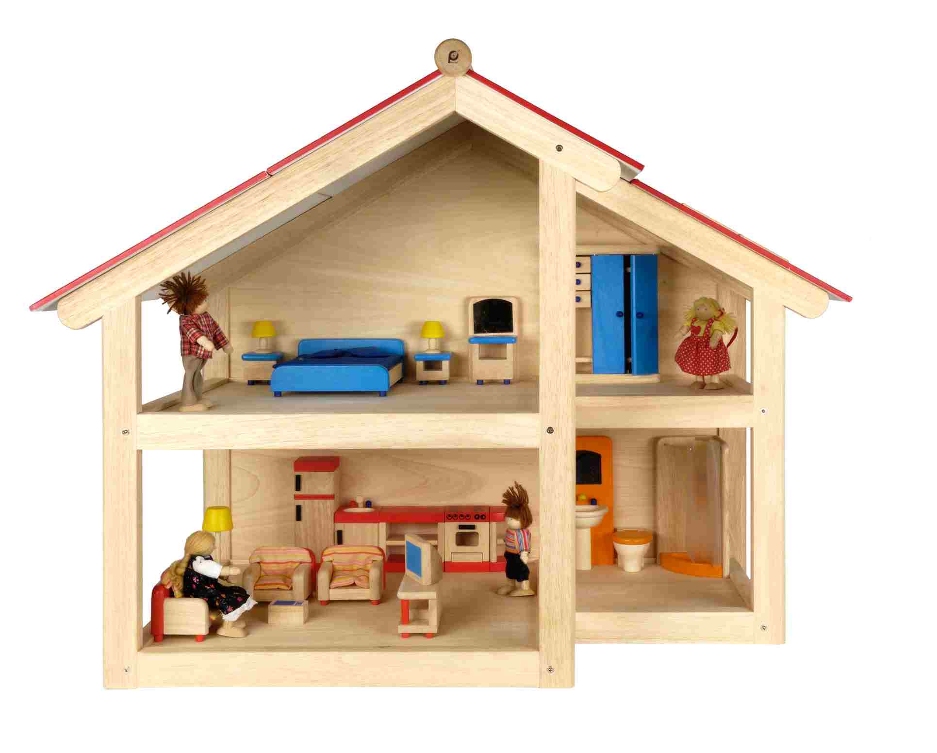 Holz-Puppenhaus