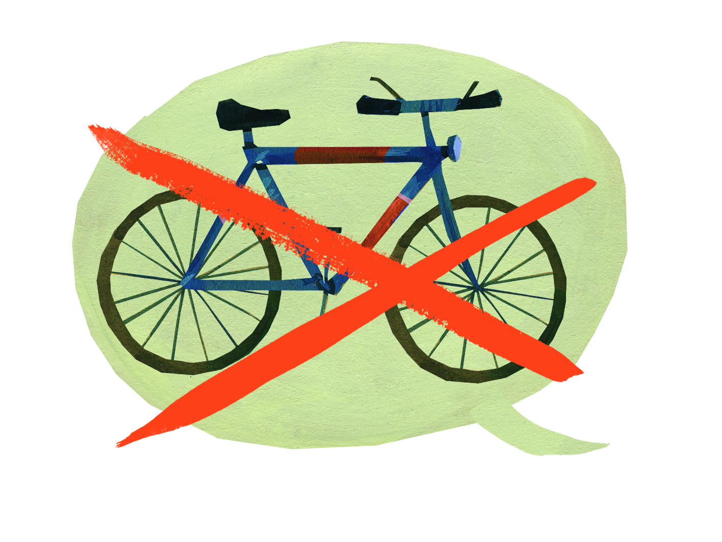 no bike sticker