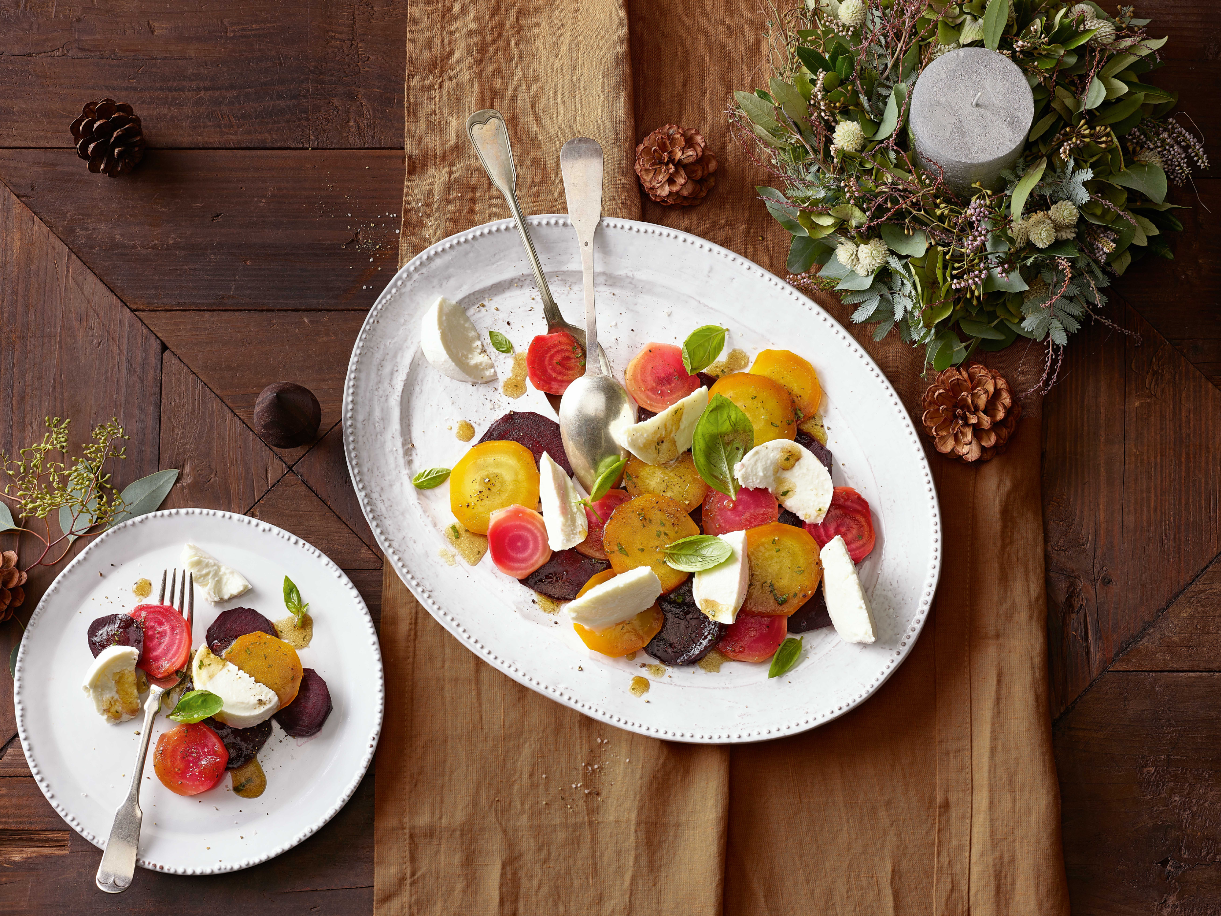 Randensalat mit Mozzarella