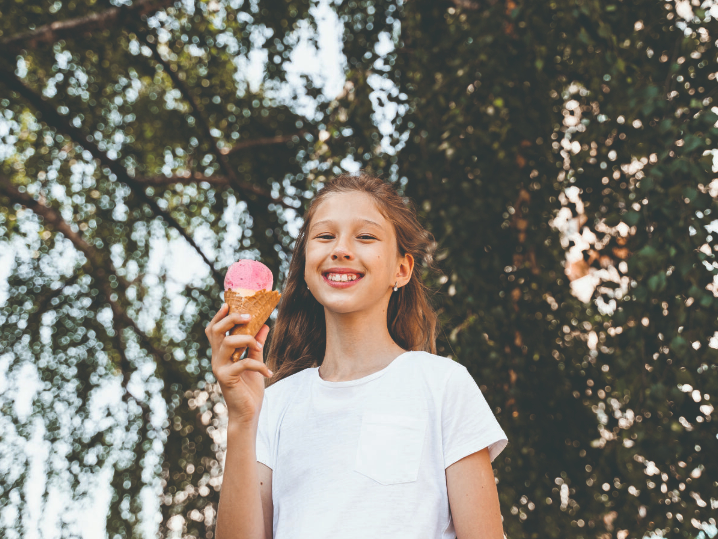 girl with icecream