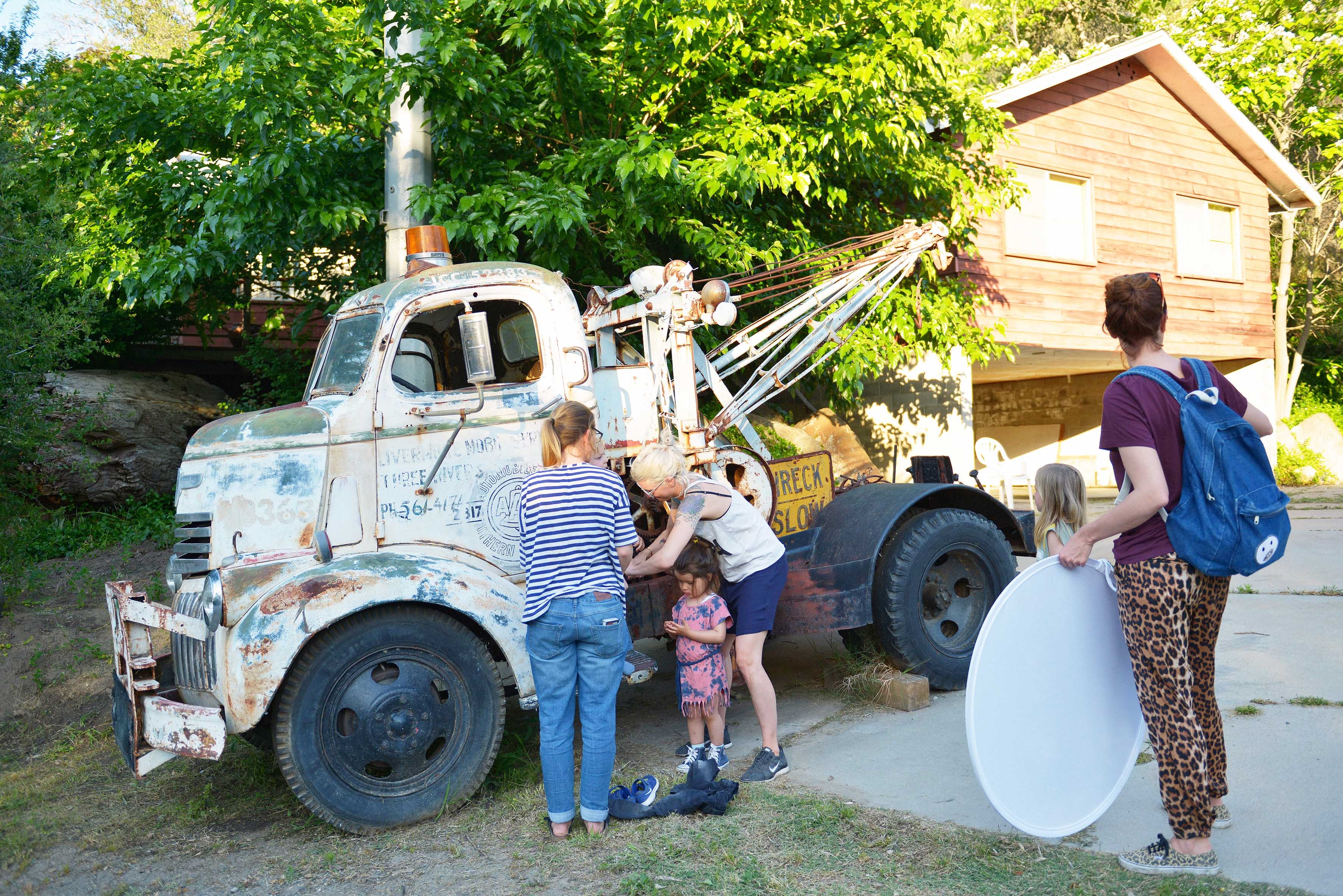 Das Team bereits das Shooting vor