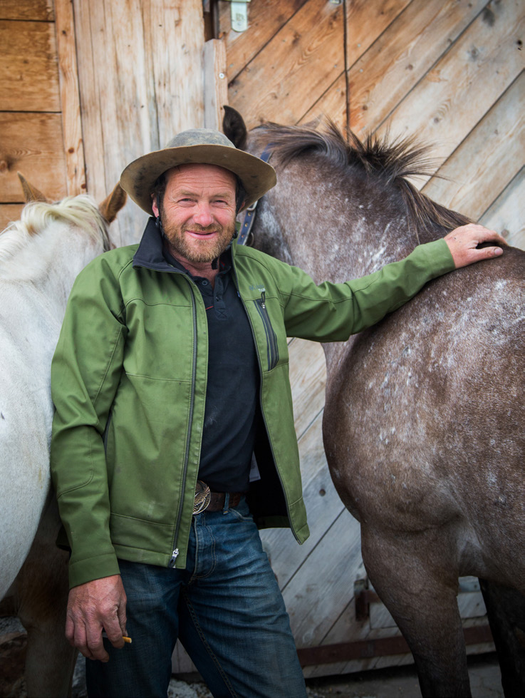 Pächter und sein Pferd