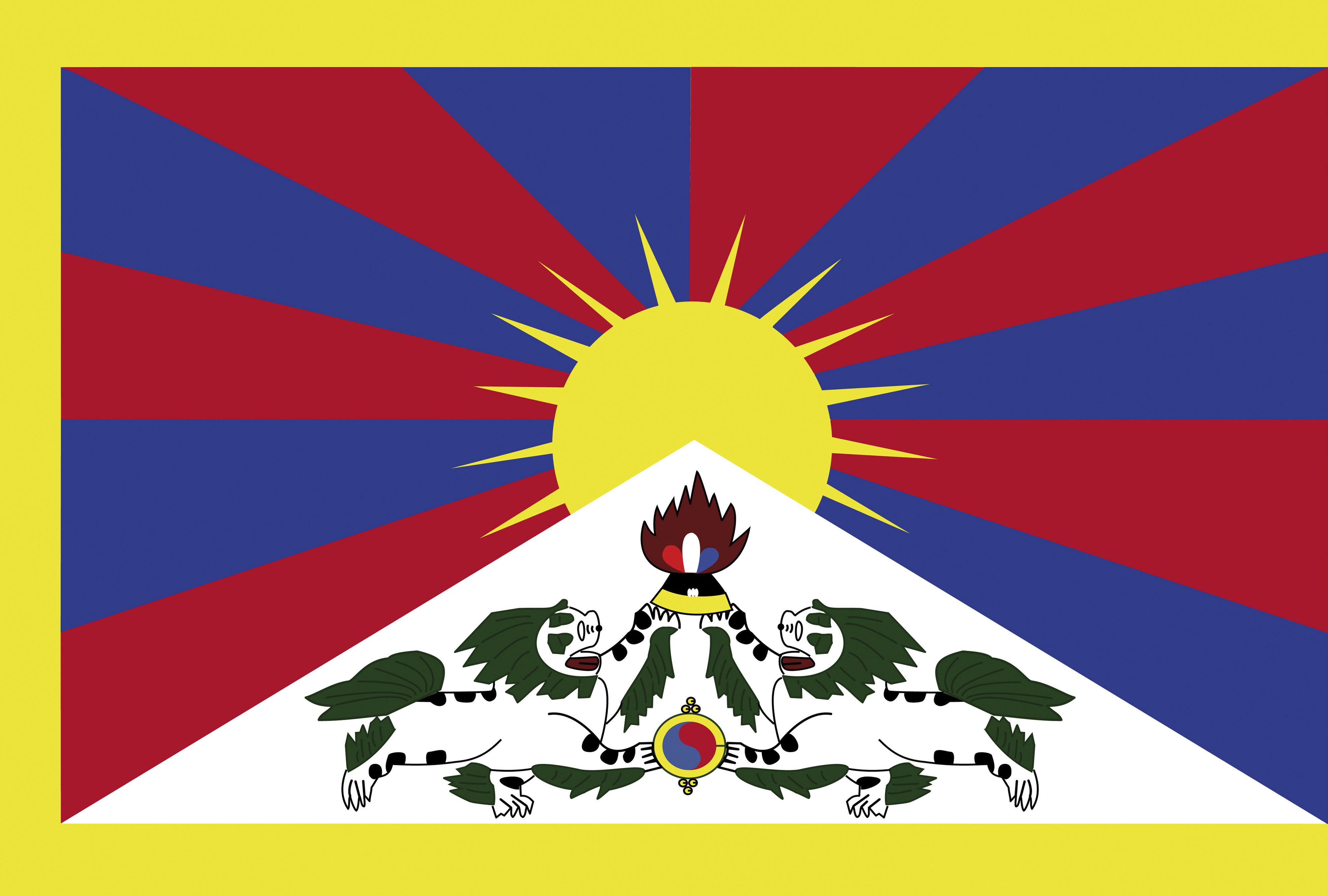 Tibetanische Flagge