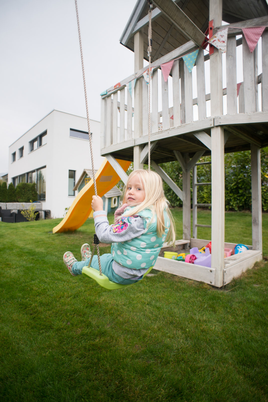 Schaukel, Kinder, Spielturm