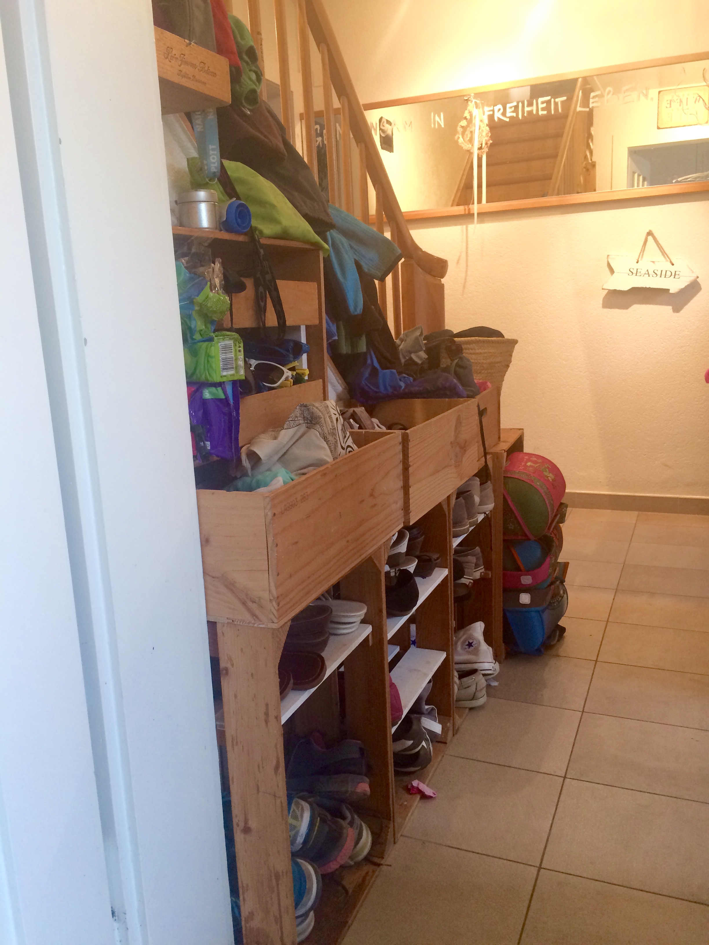 Weinkisten diy Garderobe 