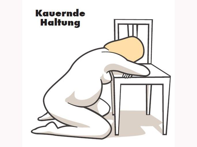 Kauernde Haltung