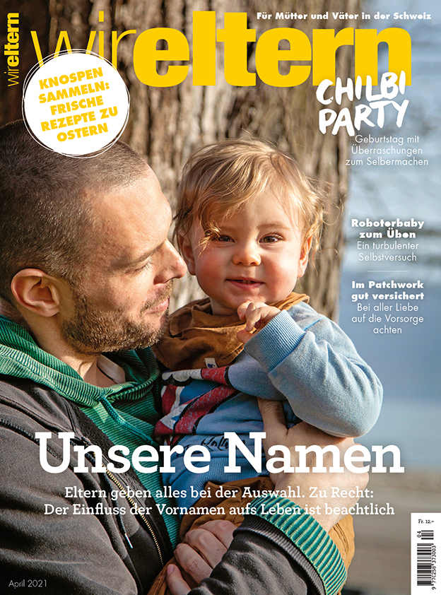 Cover der April-Ausgabe von wir eltern