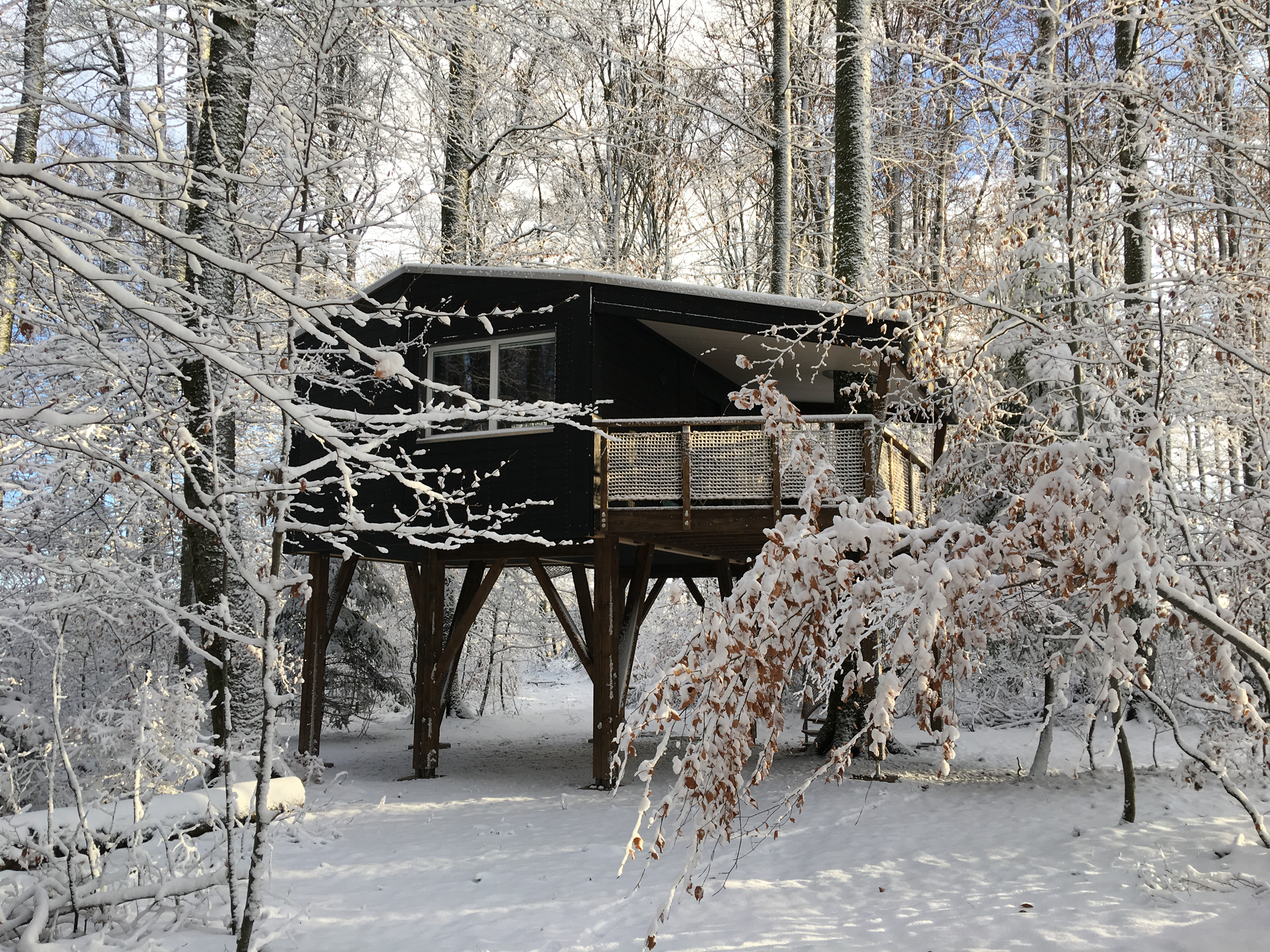 Cabanes du Mont im Winter