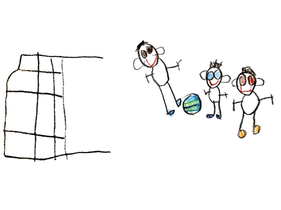 Fussballspiel frei