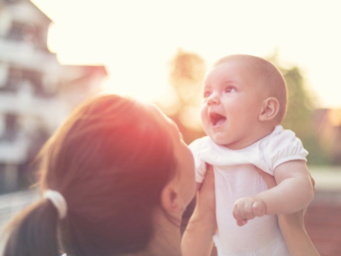 Mutter mit Baby