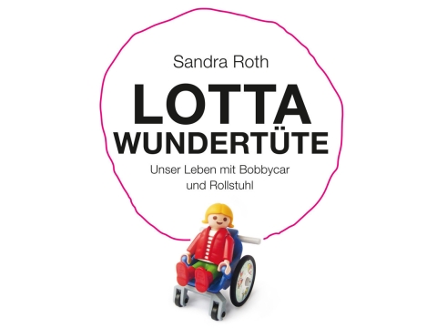Cover eines Buches mit einer Playmobilfigur im Rollstuhl