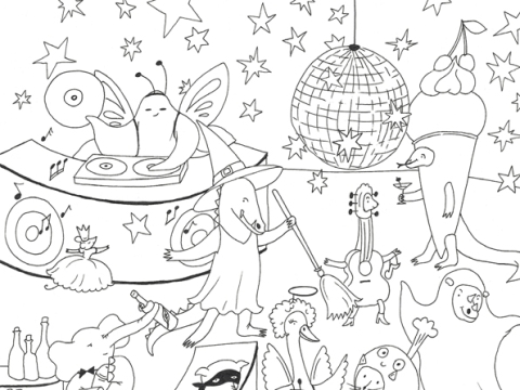 Tierische Party (Illustration)