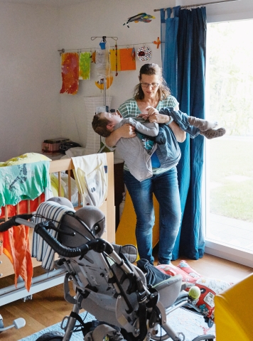 Nicole Roth mit Sohn Mattia