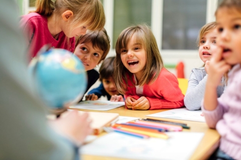 Kindergartenkinder im 2. Chindsgi