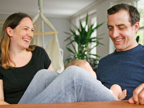 Freude nach der Geburt mit der Doula